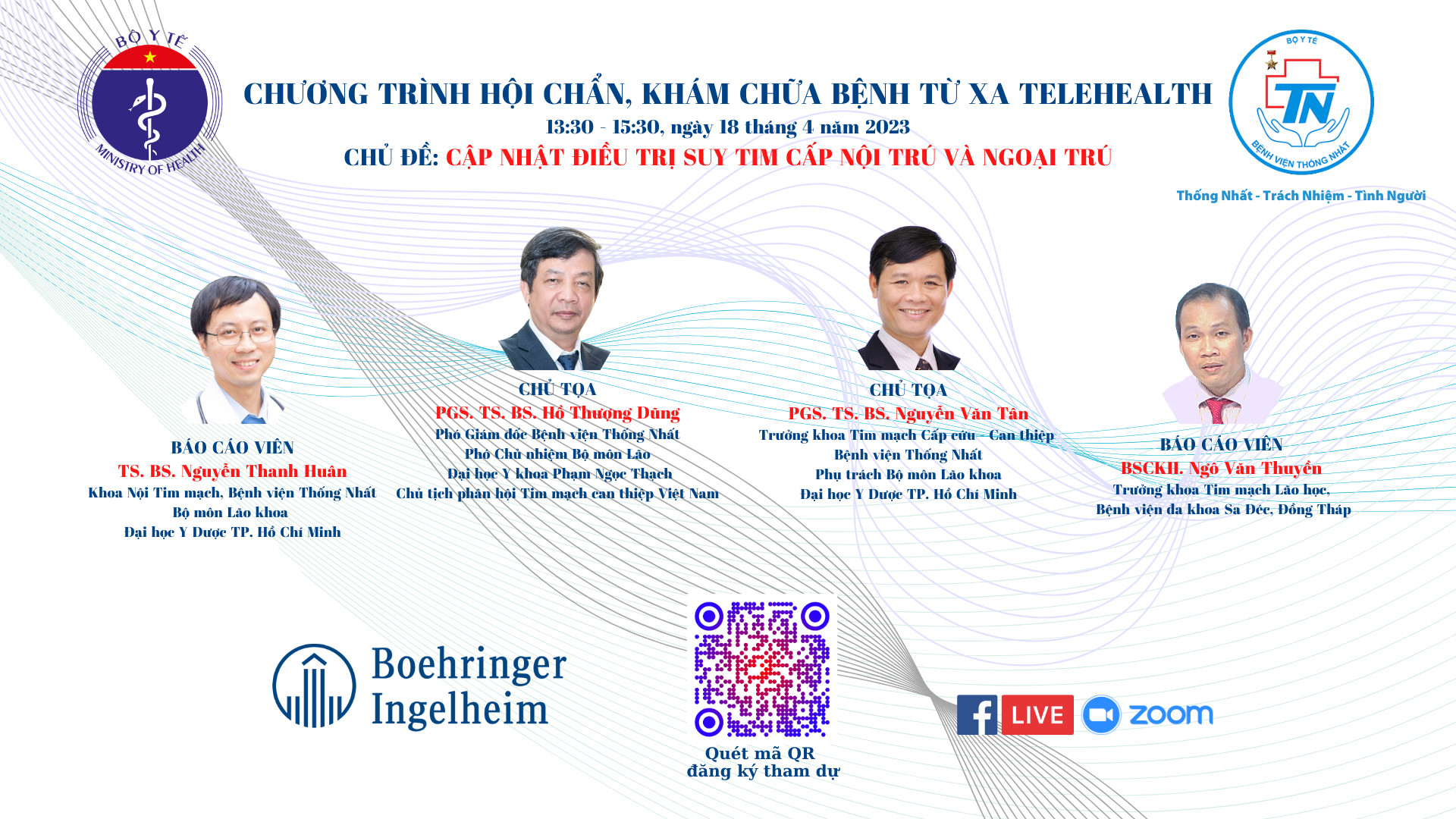  CHƯƠNG TRÌNH HỘI CHẨN KHÁM CHỮA BỆNH TỪ XA TELEHEALTH VỚI CHỦ ĐỀ: “CẬP NHẬT ĐIỀU TRỊ SUY TIM CẤP NỘI TRÚ VÀ NGOẠI TRÚ”